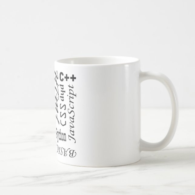 Programmiersprache-Tasse Kaffeetasse (Rechts)