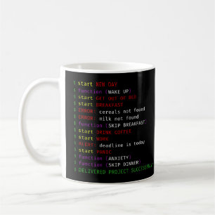 Programmiertag als Code Kaffeetasse