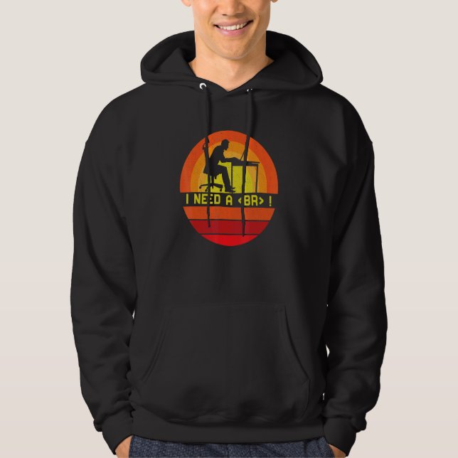 Programmierung Brauchen Pause Syntax Programmierer Hoodie (Vorderseite)