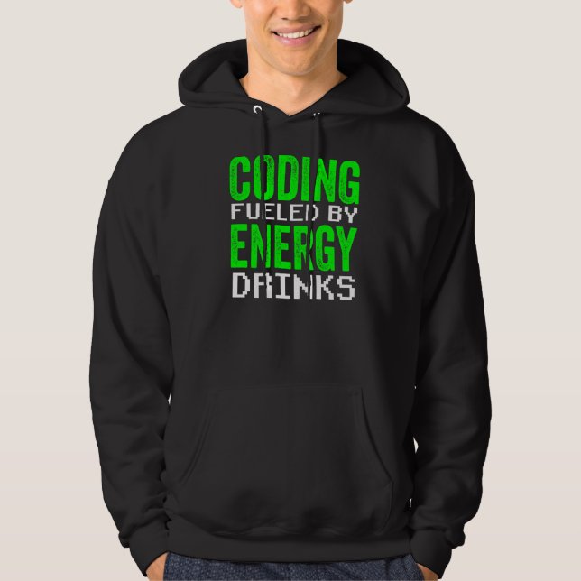 Programmierung für Energy Drinks Code Programmer K Hoodie (Vorderseite)