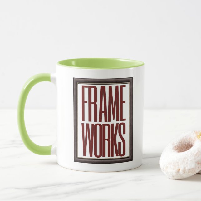 Programmierung und Software-Engineering-Framework Tasse (Mit Donut)