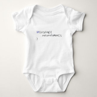 ProgrammierungsSpaß, wenn schreiende Rückkehr zur Baby Strampler