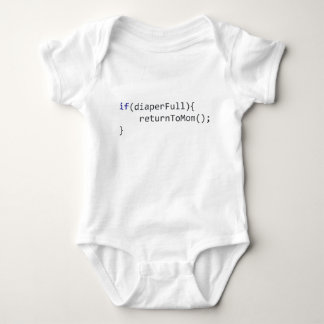 ProgrammierungsSpaß, wenn Windel voll zur Mama Baby Strampler