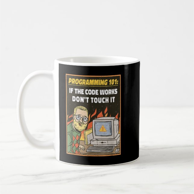 Programming 101 - Funny Programmer Developer Coder Kaffeetasse (Links)