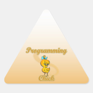 Programmkick Dreieckiger Aufkleber