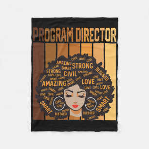 Programmleiter Afroamerikanische Frauen Schwarze G Fleecedecke