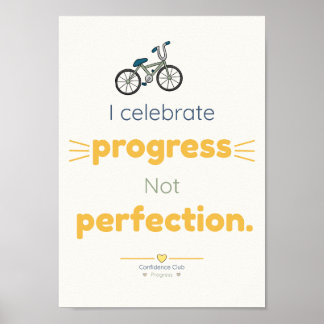 Progrès | Affiche d'affirmation pour enfants