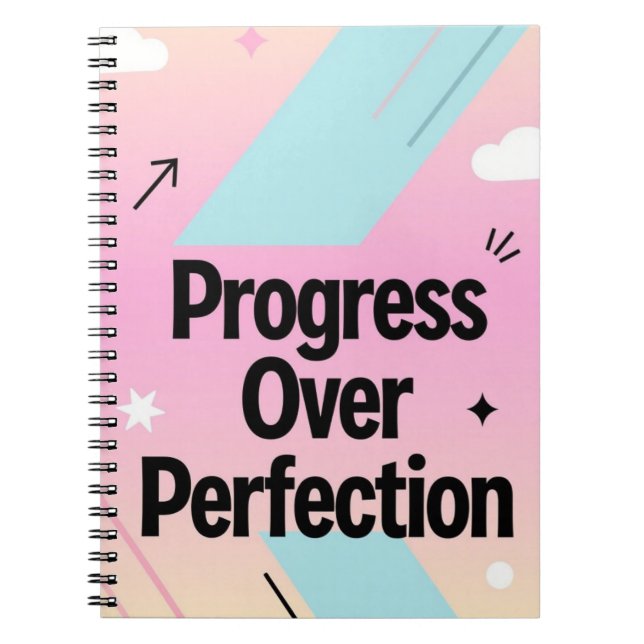 Progrès Plutôt que Perfection – Journal de Motivat (Devant)