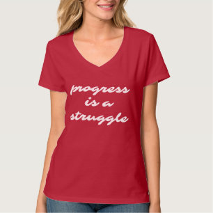 Progrès T-shirt à col V de base pour femmes