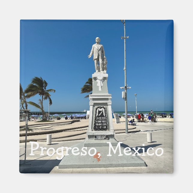 Progreso, Mexique - Magnet Carré (Devant)