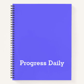 „Progress Daily“ Ästhetik-Studentenjournal Notizbuch