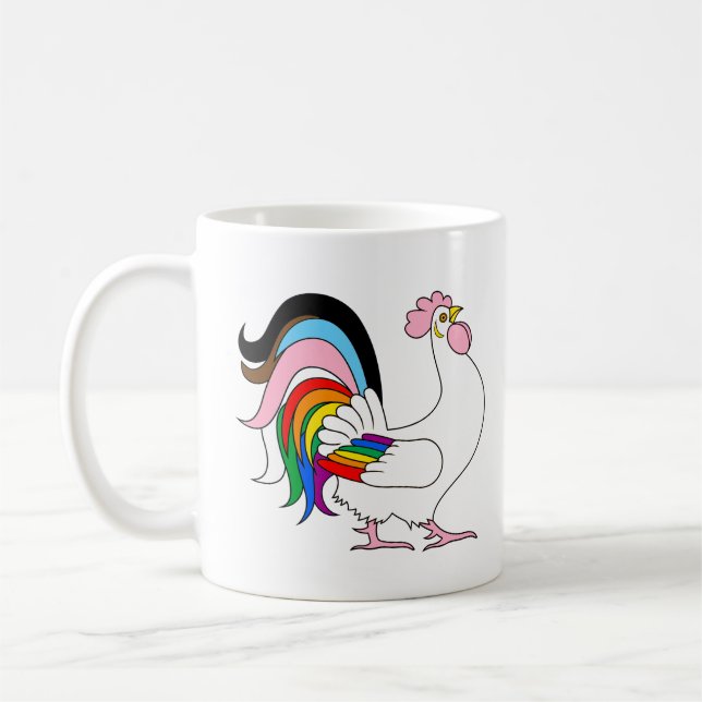 Progress-Hühnchen Kaffeetasse (Links)