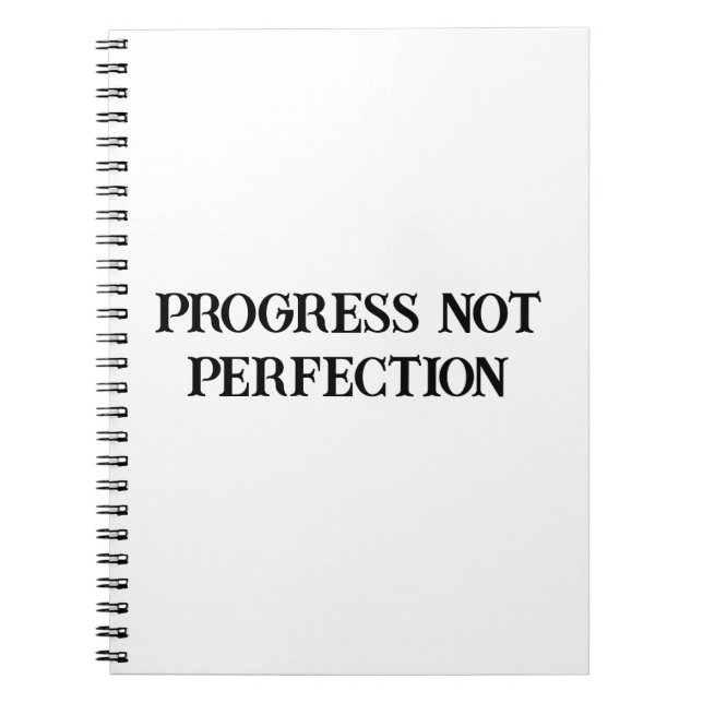 Progress Not Perfection Daily Journal für Männer Notizblock (Vorderseite)