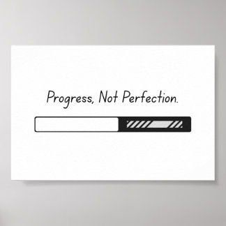 Progress not Perfection - Poster Art