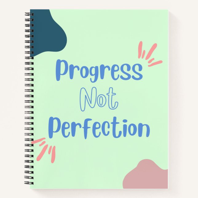 Progress not Perfection Spirity Notebook Notizbuch (Vorderseite)