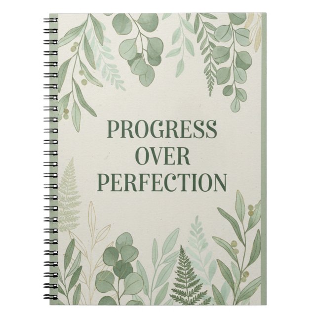Progress over Perfection Journal (Devant)