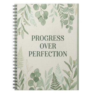 Progress over Perfection Journal Notizblock