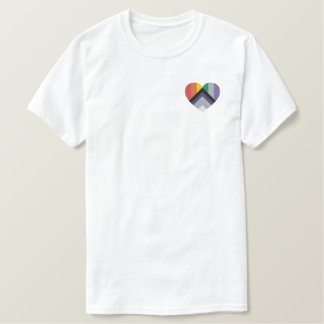 Progress Pride Heart Besticktes T-Shirt
