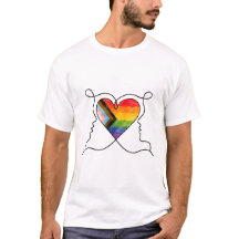 Progress Pride Heart Line Art