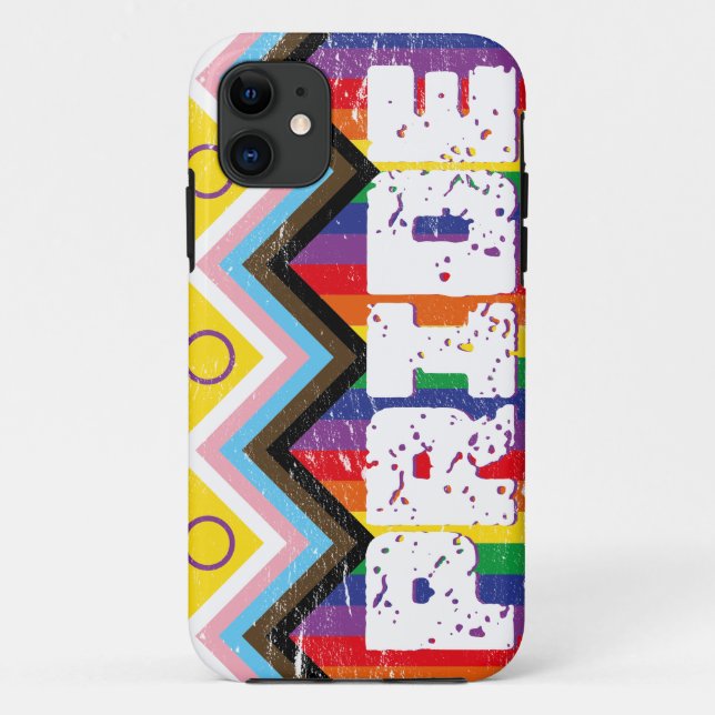 Progress Pride LGBTQ Case-Mate iPhone Hülle (Rückseite)