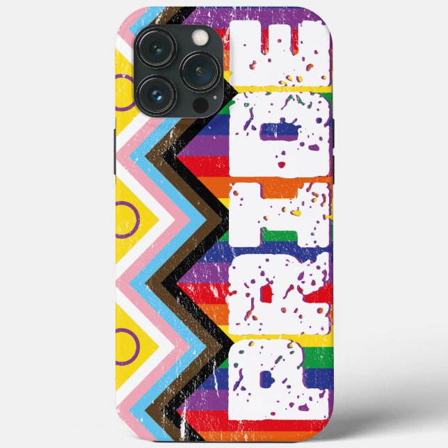 Progress Pride LGBTQ Case-Mate iPhone Hülle (Rückseite)