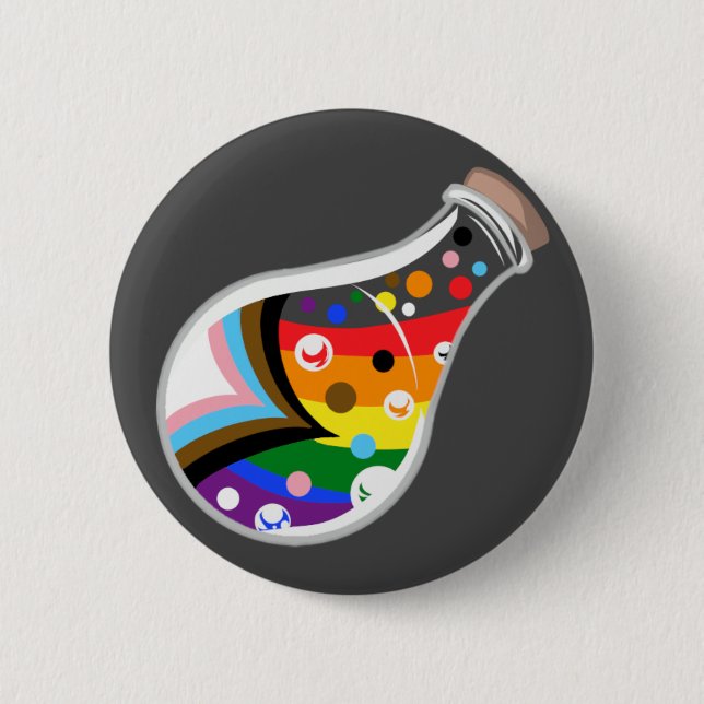 Progress Pride Potion Button (Vorderseite)