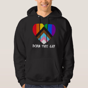 Progress Prie Rainbow Flag Inklusivität Herzblase Hoodie