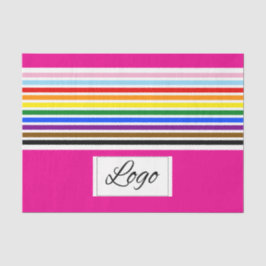 Progress Strips Pink-Logo-Vorlage Seidenpapier