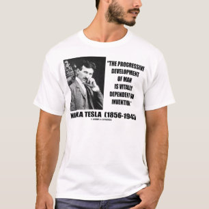 Progressive Entwicklung Nikola Teslas des T-Shirt