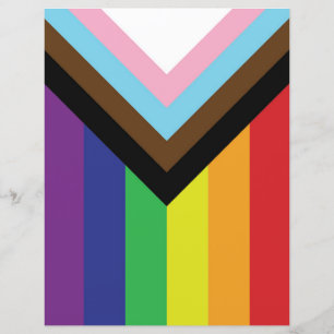 Progressive LGBTQIA-Flagge