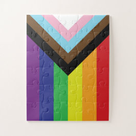 Progressive LGBTQIA-Flagge