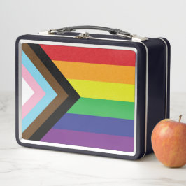 Progressive LGBTQIA-Flagge Metall Brotdose