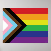 Progressive LGBTQIA-Flagge
