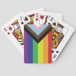 Progressive LGBTQIA-Flagge Spielkarten