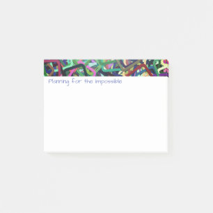 Progressive, moderne Abstrakte Thematik Vivid Post-it Klebezettel