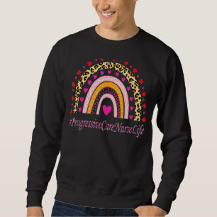 Progressive Pflege Krankenschwester Leopard Rainbo Sweatshirt