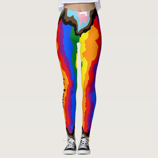 Progressive Pride-Liebe ist Liebe Leggings (Vorderseite)