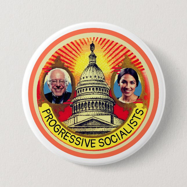 Progressive Sozialisten Button (Vorderseite)