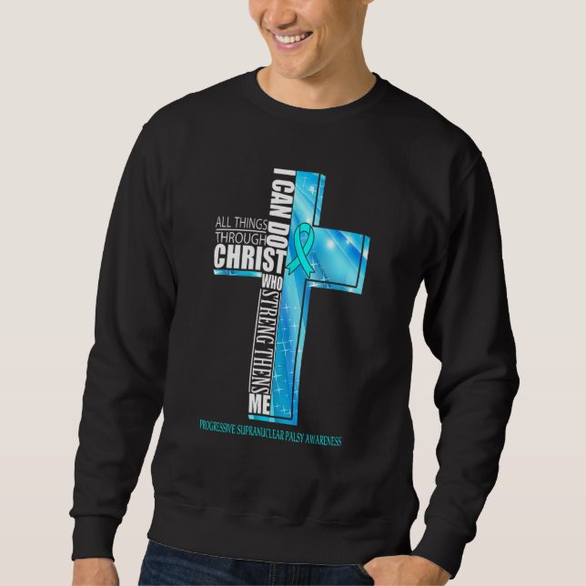 Progressive supranuclear Palsy Awareness Christlic Sweatshirt (Vorderseite)