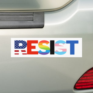 Progressiver Widerstand gegen Trump bei LGBTQ Prid Autoaufkleber