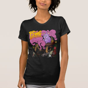 ProgSphere Damen-Petite T - Shirt: Schwarzes T-Shirt