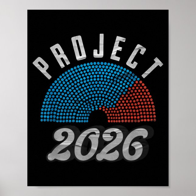 Project 2026 T-Shirt  Poster (Vorne)