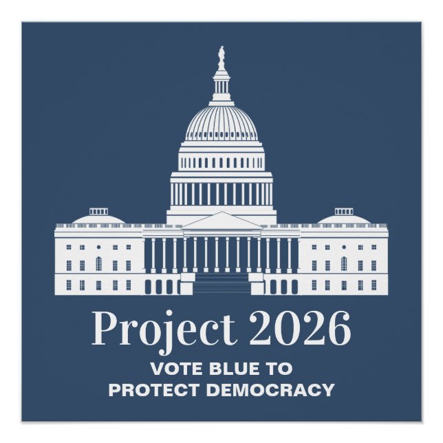 Project 2026 Vote for Democracy Poster (Vorderseite)