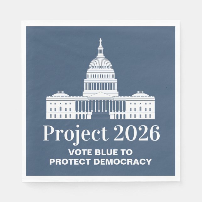 Project 2026 Vote for Democracy Serviette (Vorderseite)