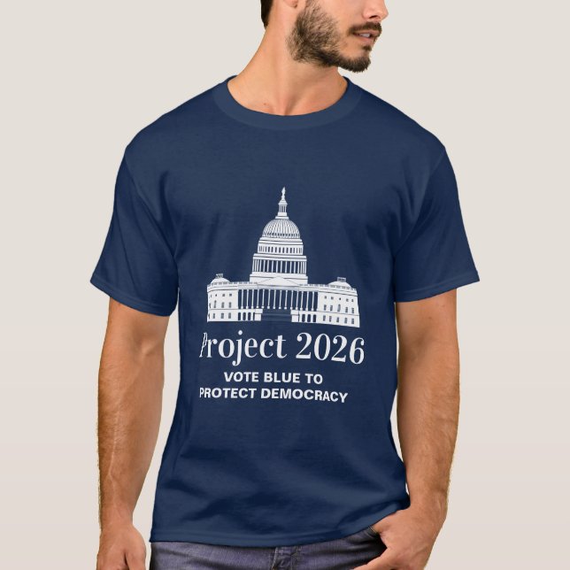 Project 2026 Vote for Democracy T-Shirt (Vorderseite)