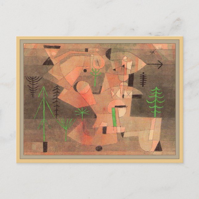 Project for a Garden by Paul Klee Postkarte (Vorderseite)