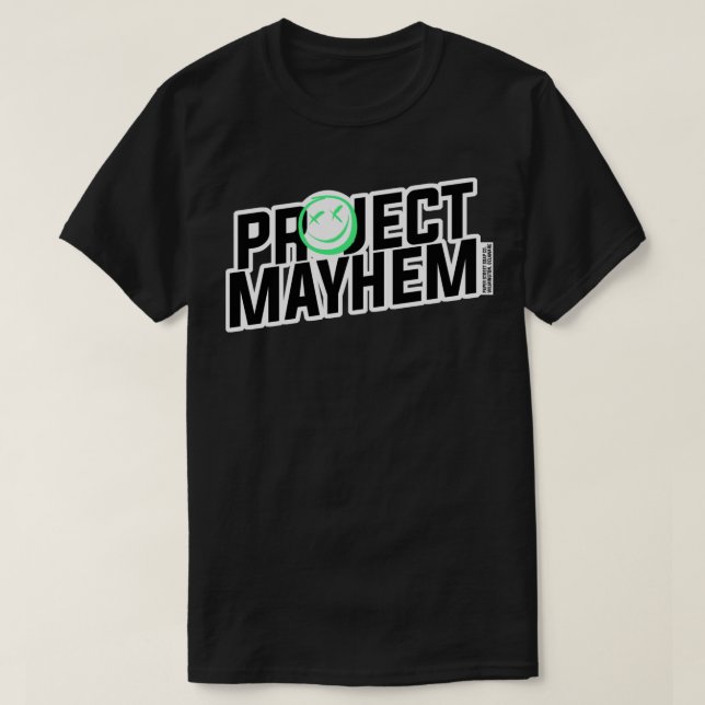 PROJECT MAYHEM - Fight Club Sticker T-Shirt (Design vorne)