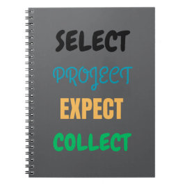 Project Select Expect Collect Spirect Notebook Notizblock