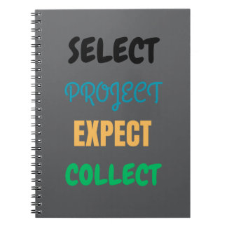 Project Select Expect Collect Spirect Notebook Notizblock