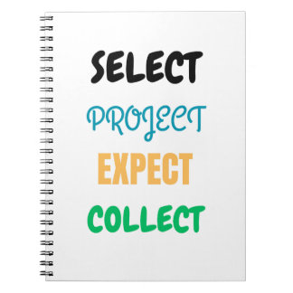 Project Select Expect Collect Spirect Notebook Notizblock